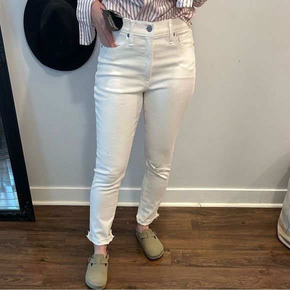 Banana Republic White Denim Pants - Picture 2 of 4